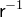 $\textsf{r}^{-1}$