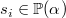 $s_ i\in \mathop {\mathbb P\hbox{}}\nolimits (\alpha )$