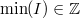 $\min (I)\in \mathord {\mathbb Z}$